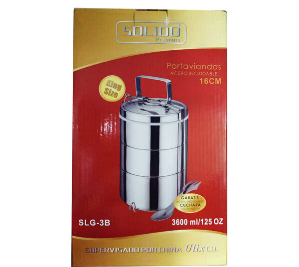 Portavianda Acero Inoxidable 3 Cuerpos - Imagen 4