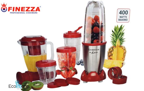 Licuadora Extractora Mr Magic Finezza  Fz-3186gr Rojo