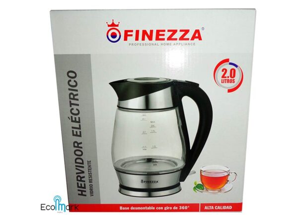 Hervidor Eléctrico Vidrio Finezza 2.0 L. - Imagen 4
