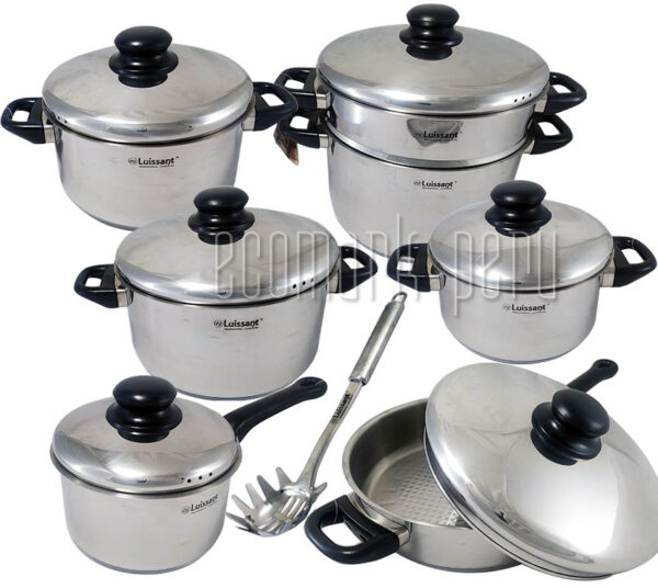 Set de Ollas LUISSANT Acero Inoxidable 14Pc - Imagen 4