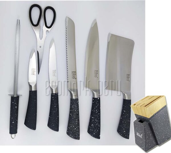 Set de Cuchillos Acero Inoxidable BASS - Imagen 2