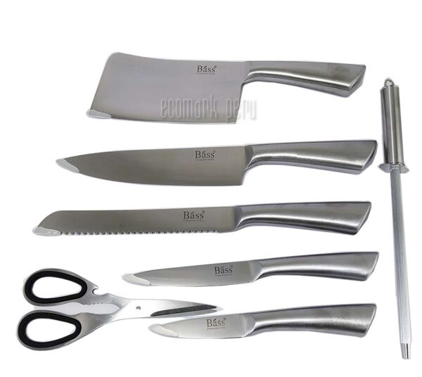 Set de Cuchillos Acero Inoxidable BASS 8 pzas - Imagen 2