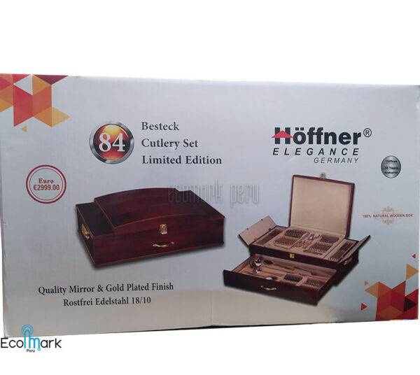 Set de Cubiertos Hoffner Acero 18/10 Caja Madera - Imagen 2