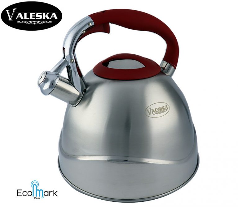 Tetera Acero Quirúrgico Valeska 5 Lt. Rojo - ECOMARKPERU