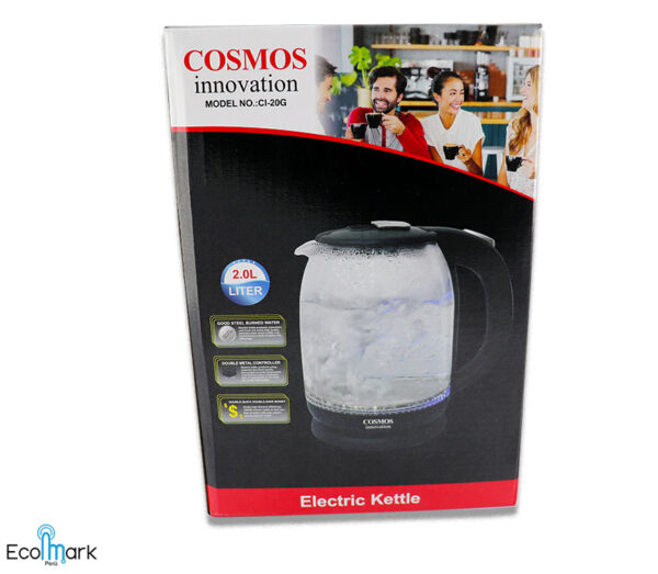Hervidor Eléctrico Vidrio Cosmos 2.0 L. - Imagen 3