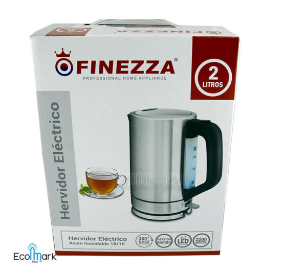 Hervidor Eléctrico Acero Inoxidable 18/10  Finezza 2 L. - Imagen 3