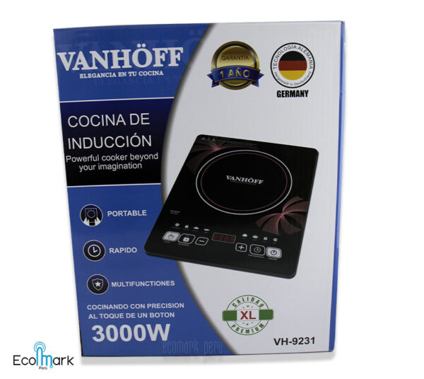 Cocina De Inducción Vanhoff 3000 Watts - Imagen 3