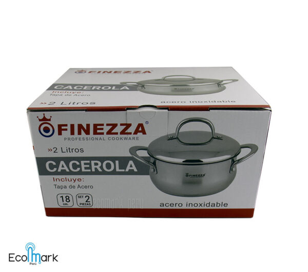 Olla Acero Inoxidable 18/10 Finezza 2L. FF019X - Imagen 2