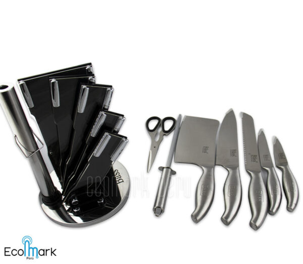Set de Cuchillos Acero Inoxidable Bass 8 Pc - Imagen 2