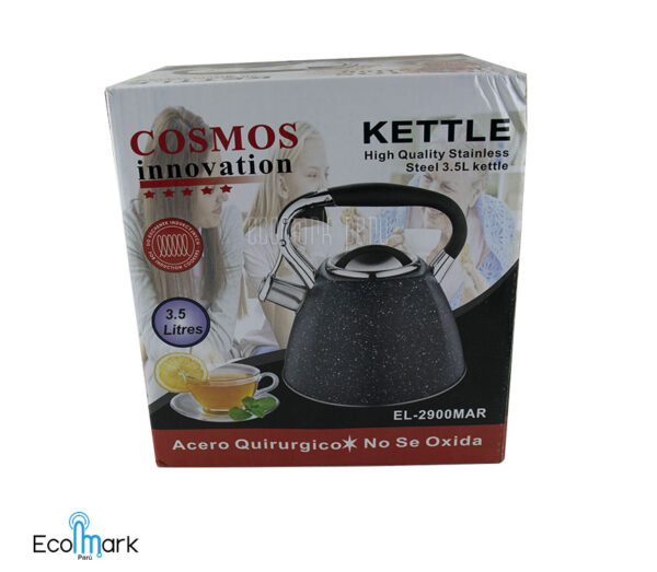 Tetera Acero Inoxidable Marmoleado Cosmos 3.5L. - Imagen 3