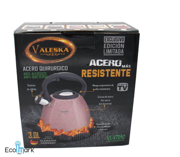 Tetera Acero Quirúrgico Marmoleado Valeska 3L. - Imagen 2