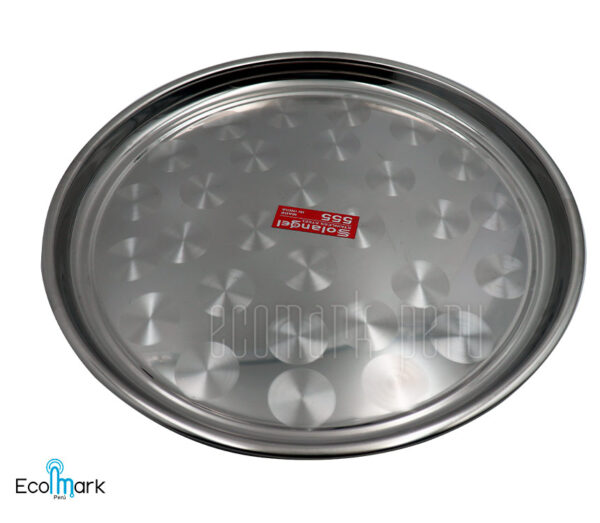 Bandeja Redonda Acero Inoxidable 35cm - Imagen 2