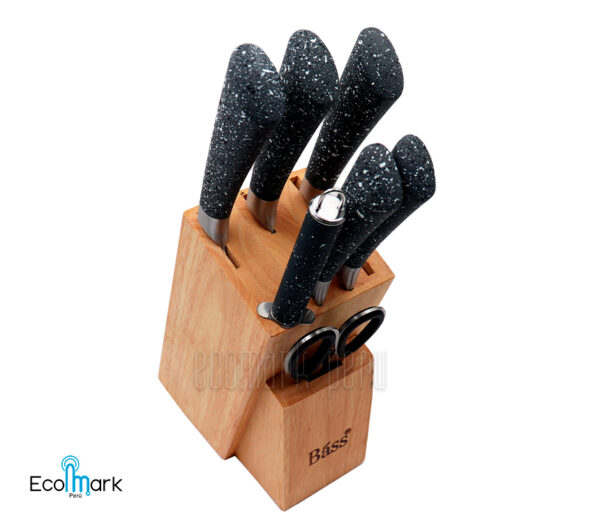 Set de Cuchillos Acero Inoxidable BASS 8PC - Imagen 2