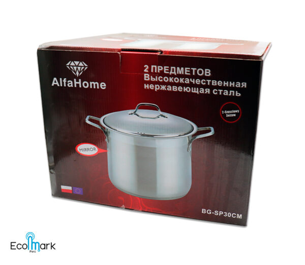 Olla Acero Inoxidable Alfa Home 30cm - Imagen 2