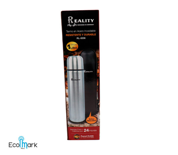Termo Acero Inoxidable Reality 1 Lt. - Imagen 2