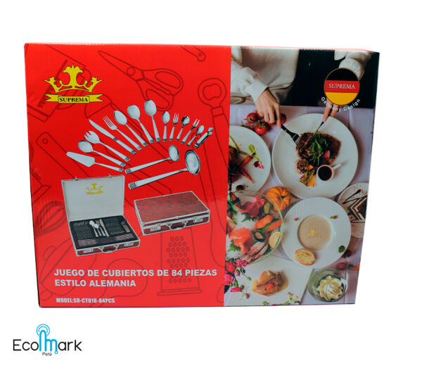Set de Cubiertos Acero Inoxidable 18/10 SUPREMA 84Pc - Imagen 3