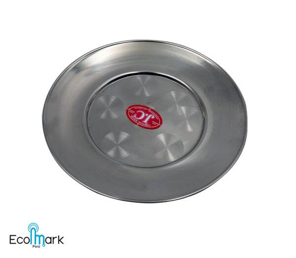 Plato Acero Inoxidable Tendido 21.5cm - Imagen 2