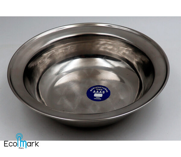 Plato Hondo Acero Inoxidable 20cm - Imagen 2