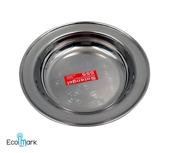 Plato Acero Inoxidable Hondo 22cm - Imagen 2