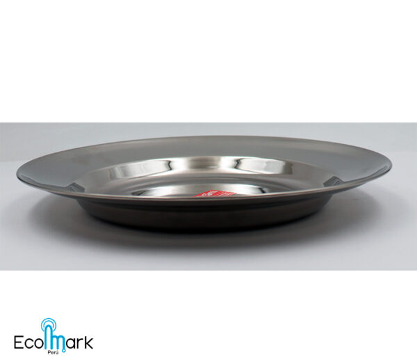 Plato Acero Inoxidable Tendido 23cm - Imagen 2