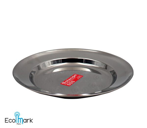Plato Acero Inoxidable Tendido 23cm