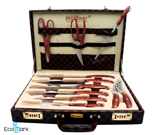 Set de Cuchillos y Cubiertos Acero Inoxidable 25Pc HOFFNER