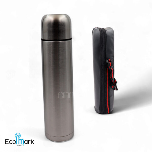 Termo Acero Inoxidable y Estuche 1 Litro