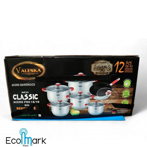 Set de Ollas Acero Inoxidable Quirúrgico Valeska 12 Pc - Imagen 5