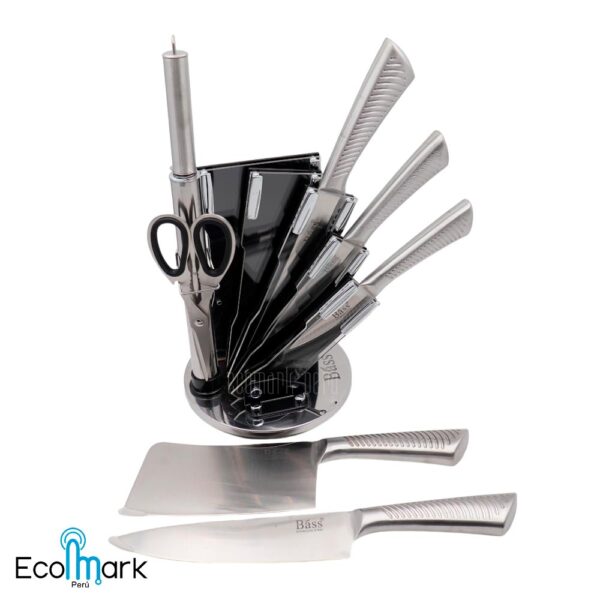 Set de Cuchillos de Cocina Acero Inoxidable BASS 8 pzas - Imagen 2