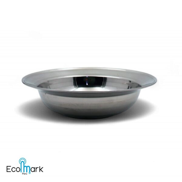 Plato Acero Inoxidable Hondo 22 cm