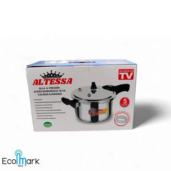 Olla a Presión ALTESSA Acero Inoxidable Quirúrgico 5 L. - Imagen 3