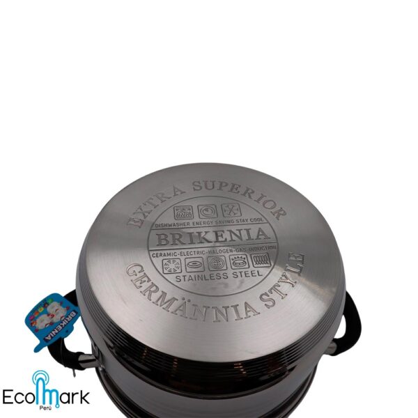 Set de Ollas Acero Inoxidable Brikenia 06Pc - Imagen 2