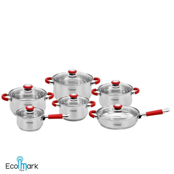 Ollas Acero Inoxidable Luissant 12Pc LU1206R-IN
