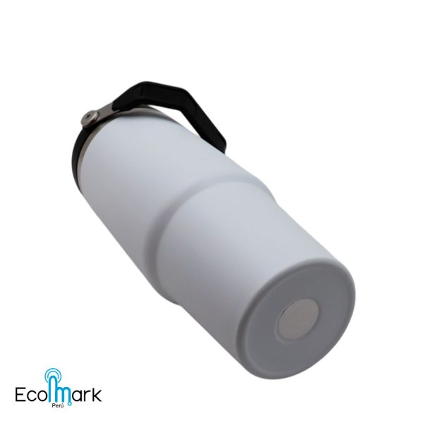 Termo Botella Acero Inoxidable 304 con Asa 900 ml Blanco - Imagen 3