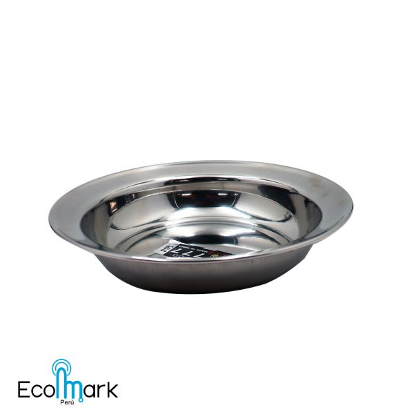 Plato Acero Inoxidable Hondo 21.5 Cm