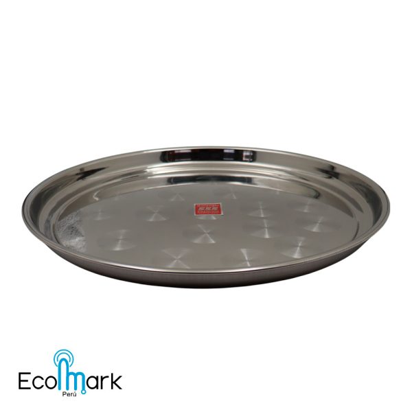Bandeja Redonda Acero Inoxidable 40cm