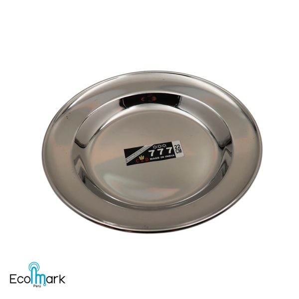Plato Tendido Acero Inoxidable 22 cm - 777