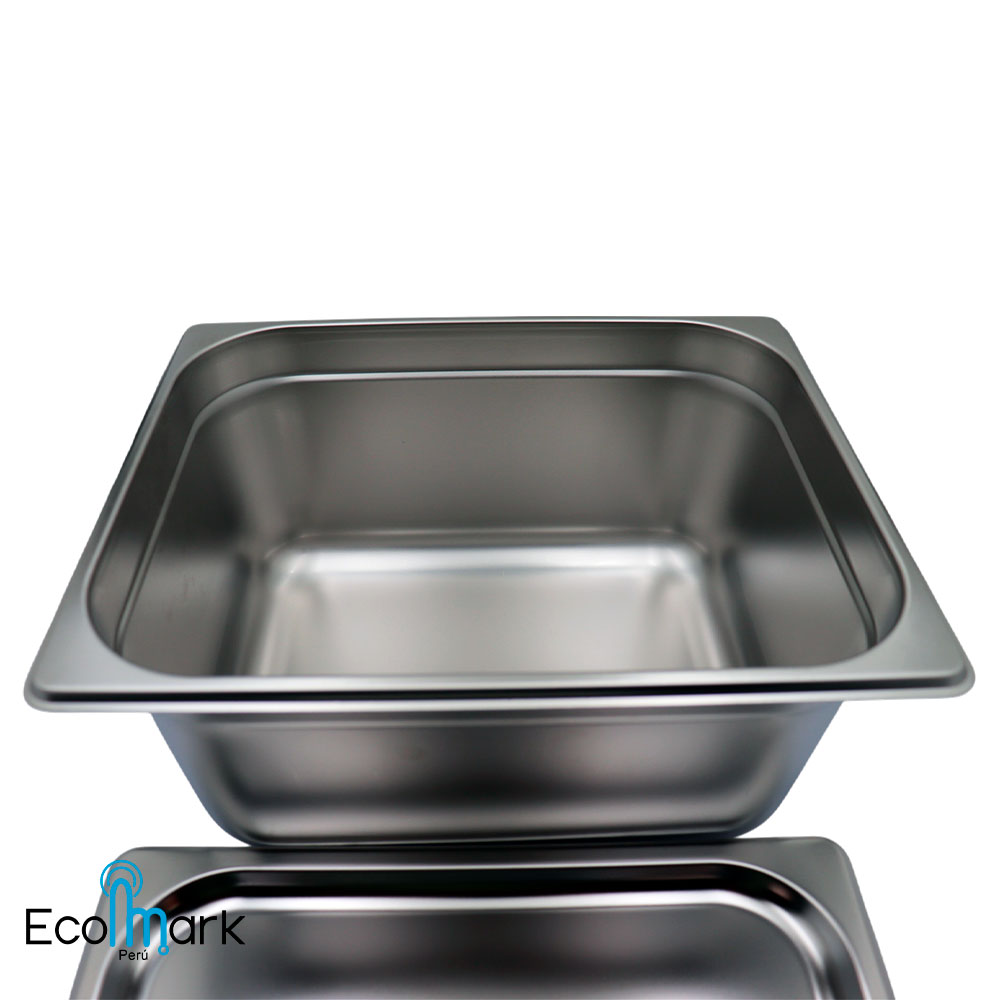 Bandeja Gastronómica GN 1/2 x 15 cm – Acero Inoxidable 304 - Imagen 2