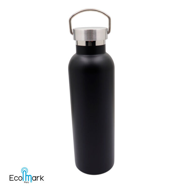 Botella Térmico Acero Inoxidable 304-750 ml. Negro Mate